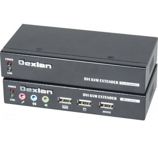 [1108505] Deport KVM DVI/USB 2.0/Audio sur 2 x CAT5 50m