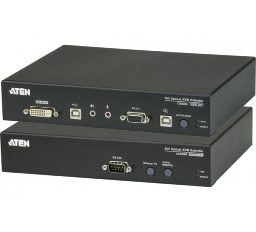 [1108515] Aten CE680 extendeur DVI-D/USB sur 1 fibre monomode LC 600m