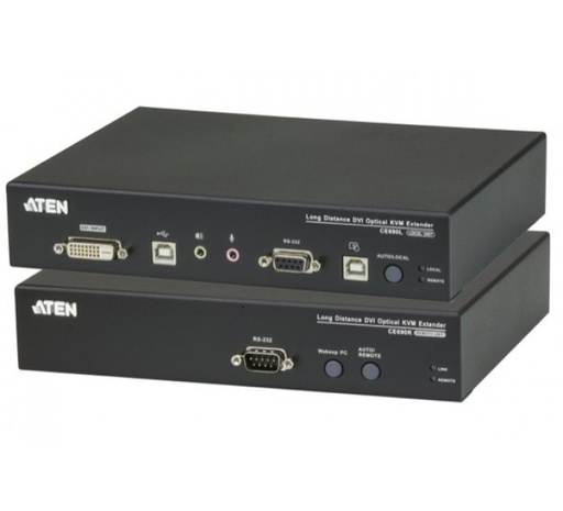 [1108517] Aten CE690 extendeur DVI-D/USB sur 1 fibre monomode LC 20KM
