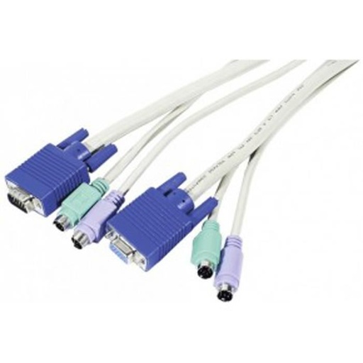 [1109107] Cordon KVM VGA M/F et PS2 M/M - 1,8M