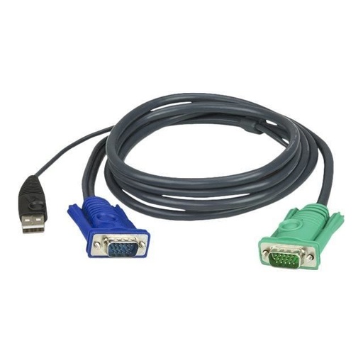 [1109119] Aten 2L-5202U câble Pieuvre KVM VGA/USB - 1,80M