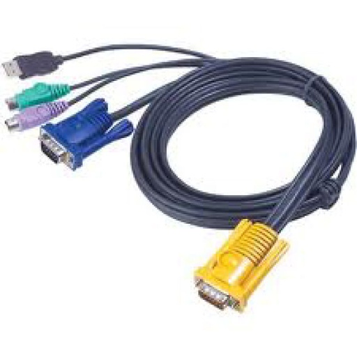 [1109132] Cable pour kvm ATEN 2L-53xxUP VGA-USB+PS2 - 3,00M