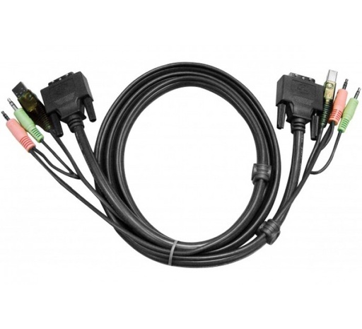 [1109318] Aten 2L-7D03UI cordon KVM DVI-I/USB/audio - 3,00M