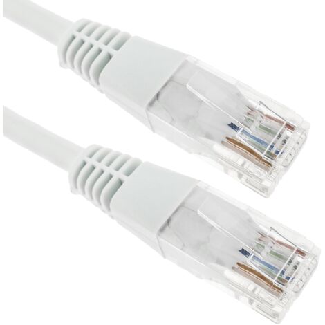 [1201132] Cordon non blindé RJ45 CAT.5e UTP 1,00m Blanc