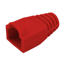 [1401008] Manchons à bulle RJ45 diamètre 6 mm Rouge par 10
