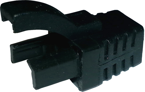 [1401023] Manchons Snagless RJ45 diamètre 6mm Noir