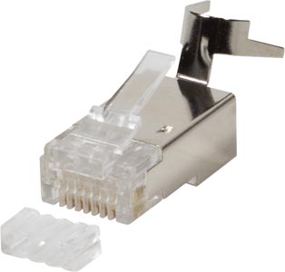 [1402016] Connecteur RJ45 Cat6a blindé, par 50, souple et rigide