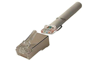 [1402018] Connecteur RJ45 Catégorie 6, blindé avec guide par 10