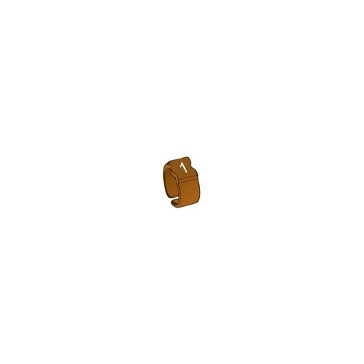 [1402503] Bague de repérage "1" marron - 100pcs