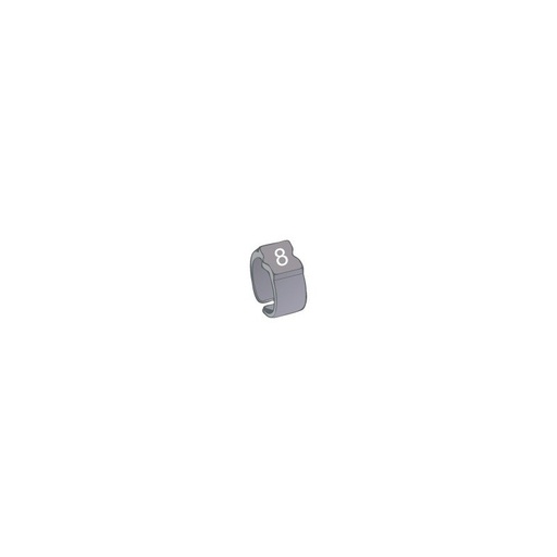 [1402510] Bague de repérage "8" gris - 100pcs