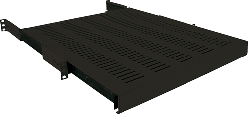 [1403509] Plateau Coulissant 19", 600mm fixation 4 coins (+/- 150), Noir