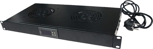 [1403538] Bandeau ventilé 19", 2 ventilateurs - Noir