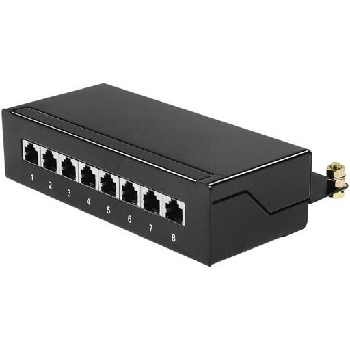 [1404010] Boîtier métal 8 ports Blindé Cat5e