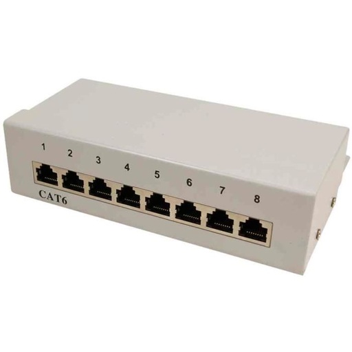 [1404011] Boîtier métal 8 ports Blindé Cat6