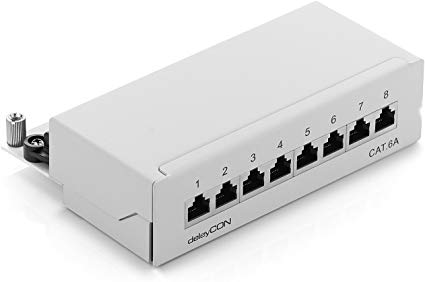 [1404012] Boîtier métal 8 ports RJ45 Blindé Cat6a