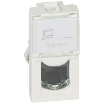 [1405001] PRISE RJ45 PROG MOSAIC - CAT. 5E - UTP - 1 MOD - BLANC -