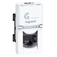[1405002] PRISE RJ45 PROG MOSAIC - CAT. 5E - FTP - 1 MOD - BLANC
