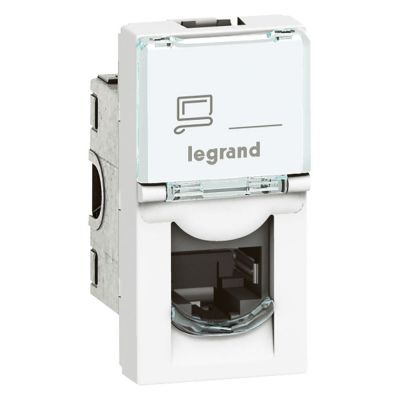 [1405004] PRISE RJ45 PROG MOSAIC - CAT. 6 UTP - 1 MOD - BLANC