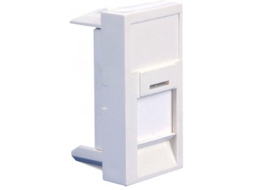 [1405026] PLASTRON 22X45 AVEC EMBASE RJ45 CAT. 5 UTP