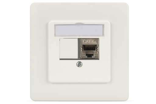 [1405103] Plaque frontale DIGITUS pour Keystone jacks, 1x RJ45