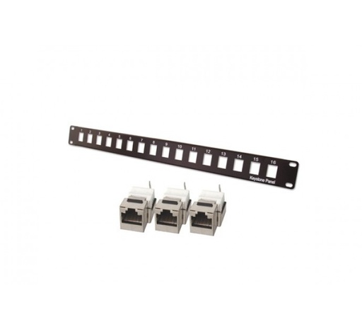 [1406002] Platine 16 ports Cat.6 blindés