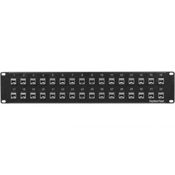 [1406010] Panneau RJ45 CAT5E complet - 32 ports blindé