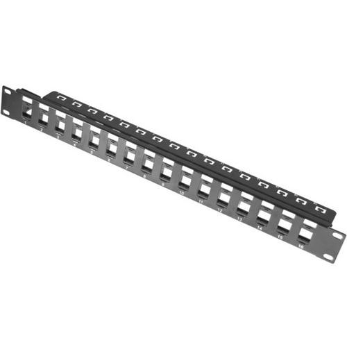 [1406024] Panneau 1U 16 ports UTP keystone avec support cables