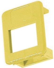 [1406027] Insert Jaune coax pour Platine RJ45