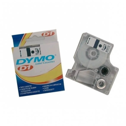 [1407518] DYMO Ruban D1 - 9 mm noir sur jaune