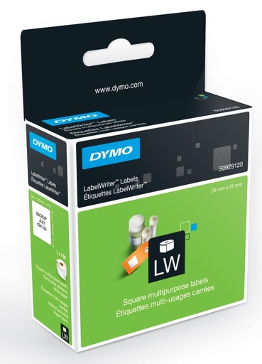 [1407529] ROULEAU DYMO 750 ETIQUETTES MULTI-USAGE 25x25 PR LABELWRI..
