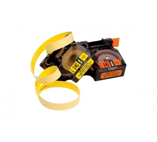 [1407538] Ruban vinyle pour RhinoPro - Noir sur Jaune 19 mm