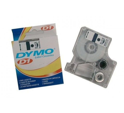 [1407545] DYMO Ruban D1 - 19 mm blanc sur noir