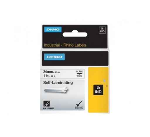 [1407559] RUBAN DYMO 24MM VINYL NOIR SUR BLANC POUR RHINO 6000