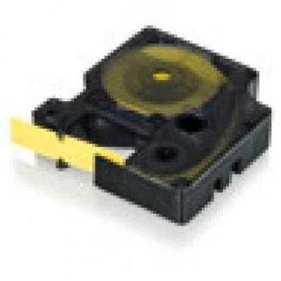 [1407569] Ruban thermoretractable noir sur jaune 12MM pour rhinopro