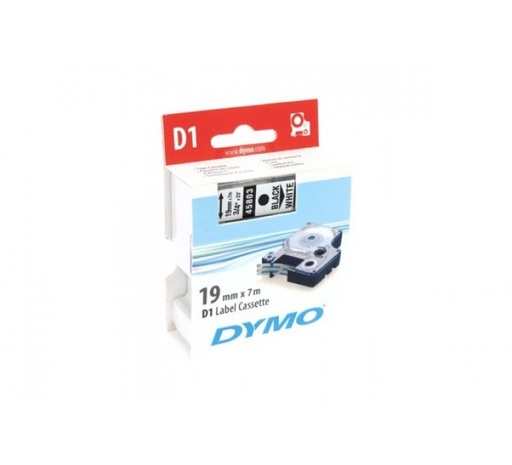 [1407589] DYMO Ruban D1 - 19 mm noir sur blanc