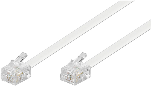 [1601511] Cordon ivoire RJ12/RJ12 10,00m