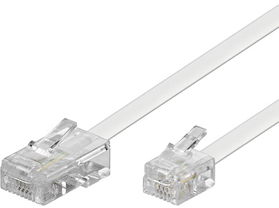 [1601517] Cordon ivoire RJ45/RJ11 3,00m