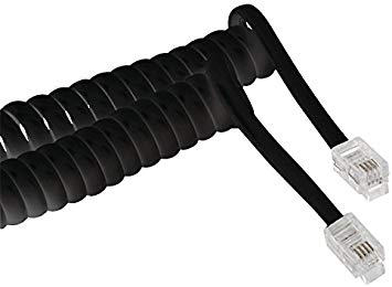 [1601524] Cordon Combiné spiralé 2,00 m Noir