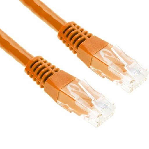 [1203066] Cordon non blindé RJ45 CAT.6 UTP 0,50m Orange