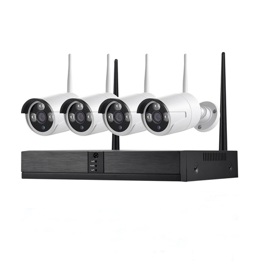 [1901501] CAMERA  P2P 2MP  SECURITE EXTERIEURE ETANCHE 4CH WIFI NVR SYSTÈME