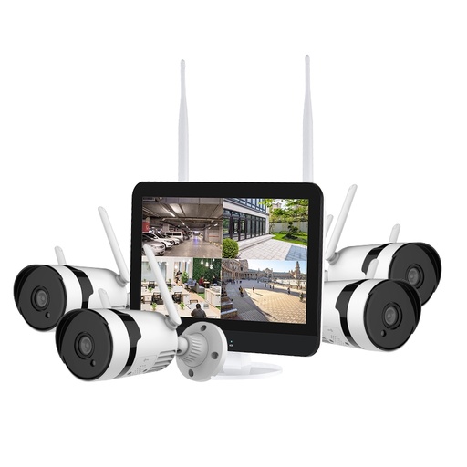 [1901509] CAMERA  4CH PROFESSIONNEL VIDEO WIFI IP KIT 
