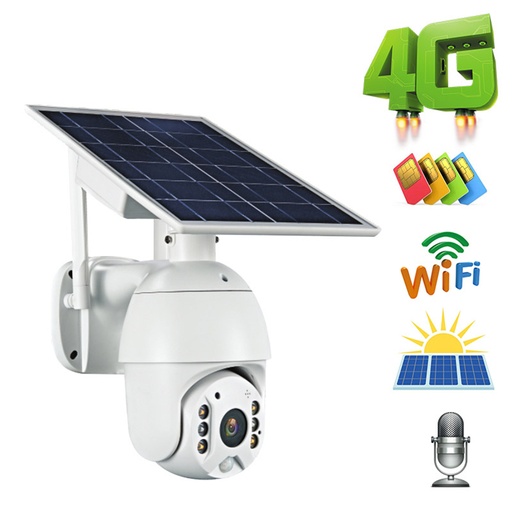 [1902004] CAMERAS SANS FIL EXTERIEURE  WIFI   SOLAIRE 4G PTZ