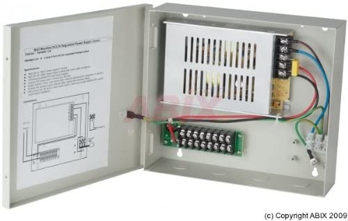 [1902521] COFFRET MURAL D'ALIMENTATION 8 CAM 12V PTC 4AMP