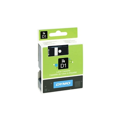 [1407528] DYMO Ruban D1 - 12 mm noir sur rouge