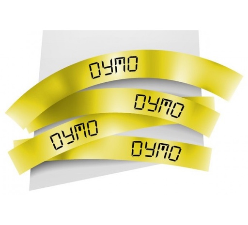 [1407572] Ruban thermoretractable noir sur jaune 19MM pour rhinopro