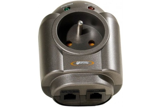 [1408003] INFOSEC Prise S1 LAN parafoudre et surtension RJ45 1 prise
