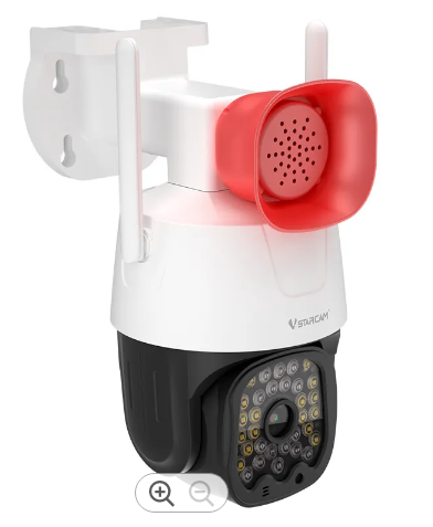 [1901311] VStarcam CS666 caméra wifi IP a vision nocturne, sirène alarme extérieure