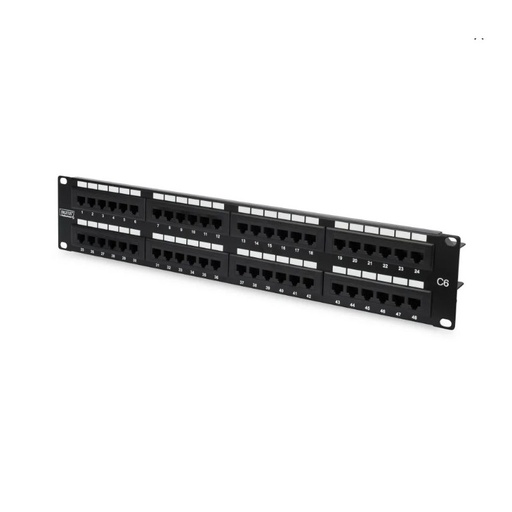 [1406036] CAT 6 DIGITUS, panneau de brassage de classe E, non blindé, 48 ports