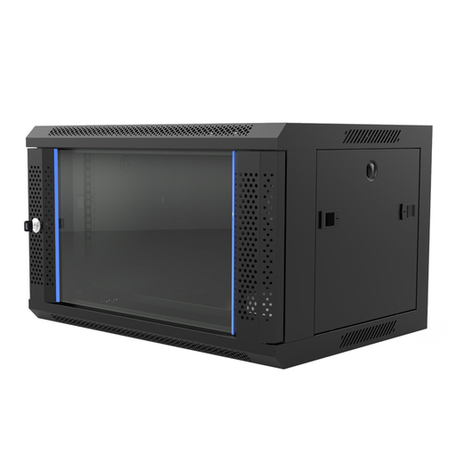 [1500031] Coffret 19" 6U profondeur 600x450 mm (noir)