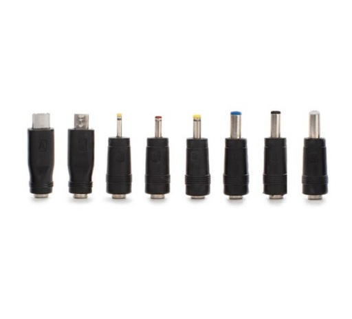 [1835012] Lot de 8 embouts universels pour connecteur 5,5 x 2,1 mm